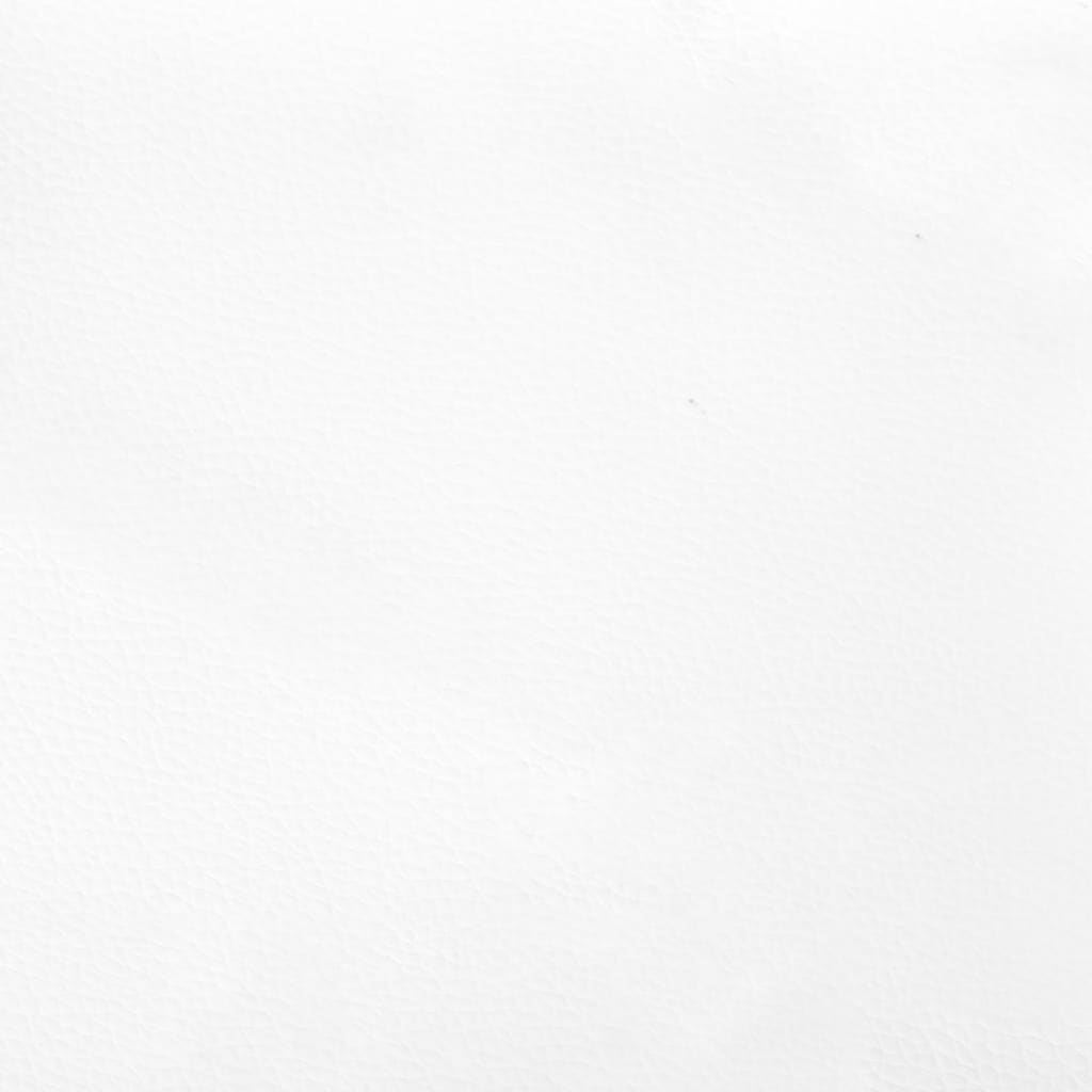 fehér műbőr szárnyas fejtámla 83x16x78/88 cm