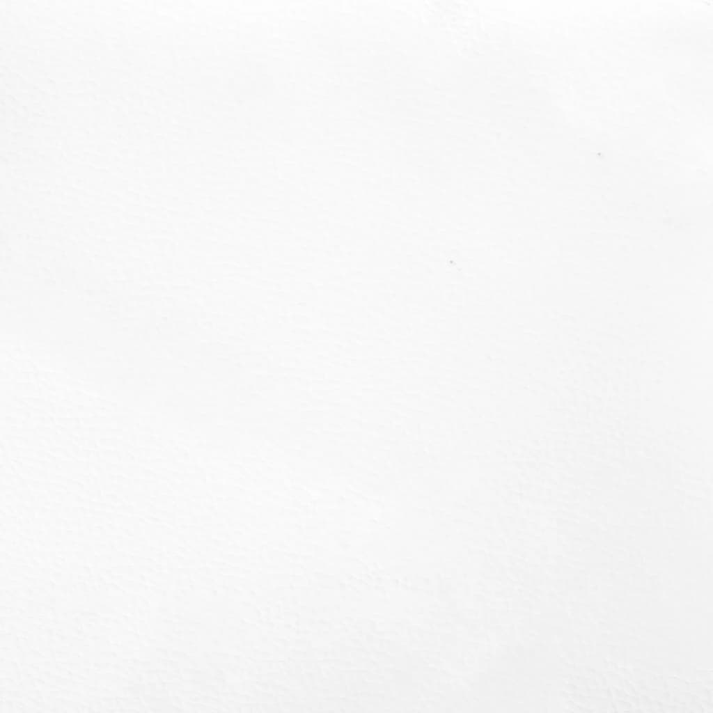 fehér műbőr szárnyas fejtámla 103x16x78/88 cm