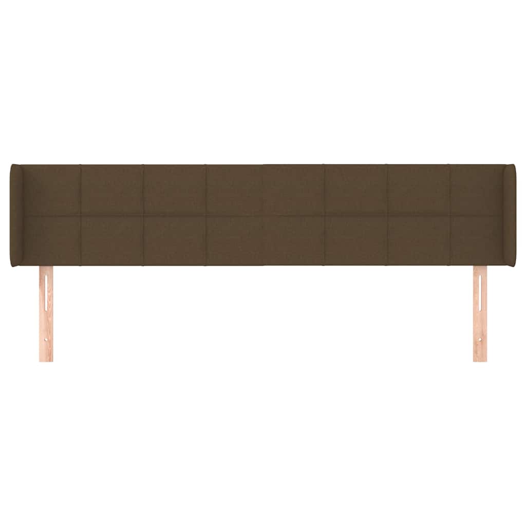 sötétbarna szövet fejtámla 163x16x78/88 cm