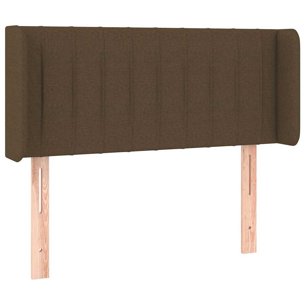 sötétbarna szövet fejtámla 93x16x78/88 cm