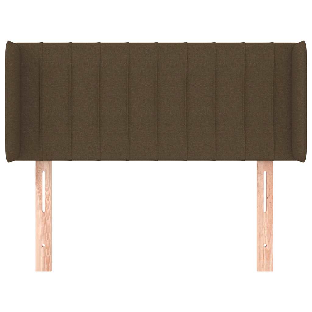 sötétbarna szövet fejtámla 93x16x78/88 cm