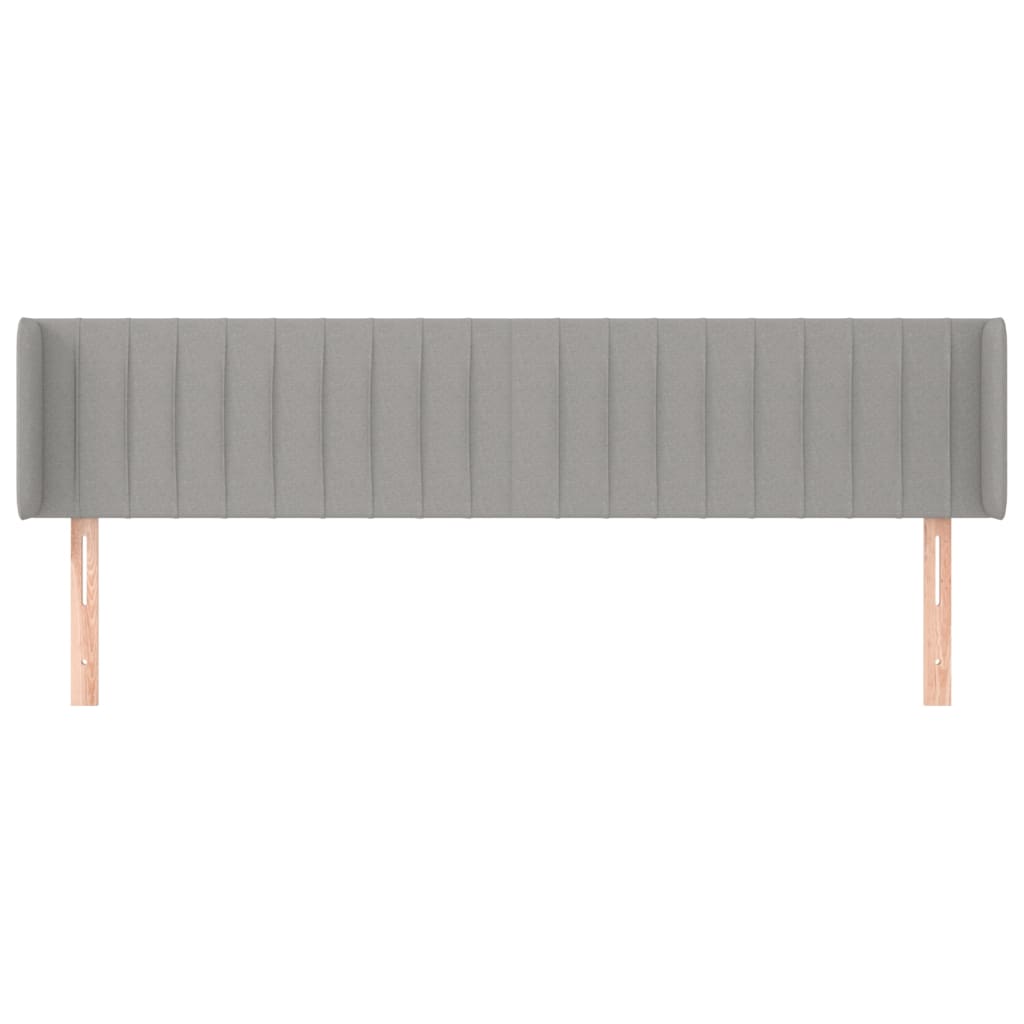 világosszürke szövet fejtámla 203x16x78/88 cm