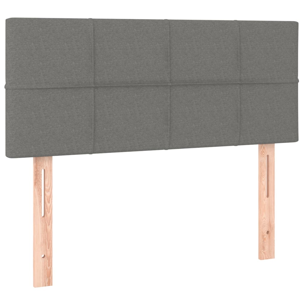 sötétszürke szövet LED-es fejtámla 80 x 5 x 78/88 cm