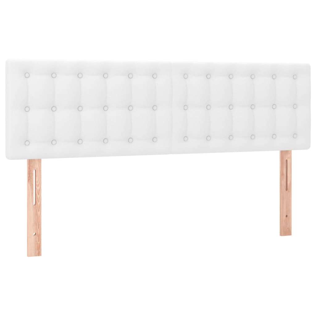 fehér műbőr LED-es fejtámla 144 x 5 x 78/88 cm