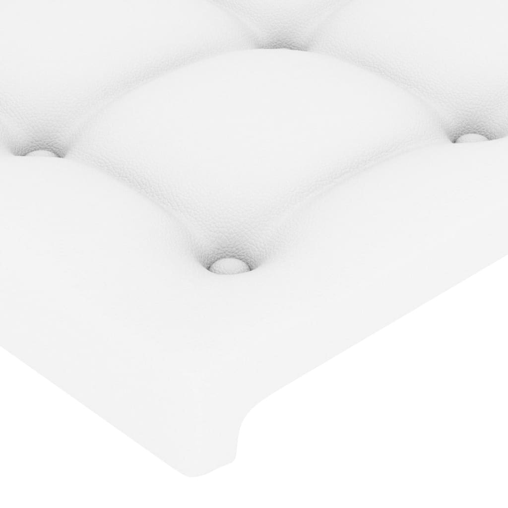 fehér műbőr LED-es fejtámla 144 x 5 x 78/88 cm