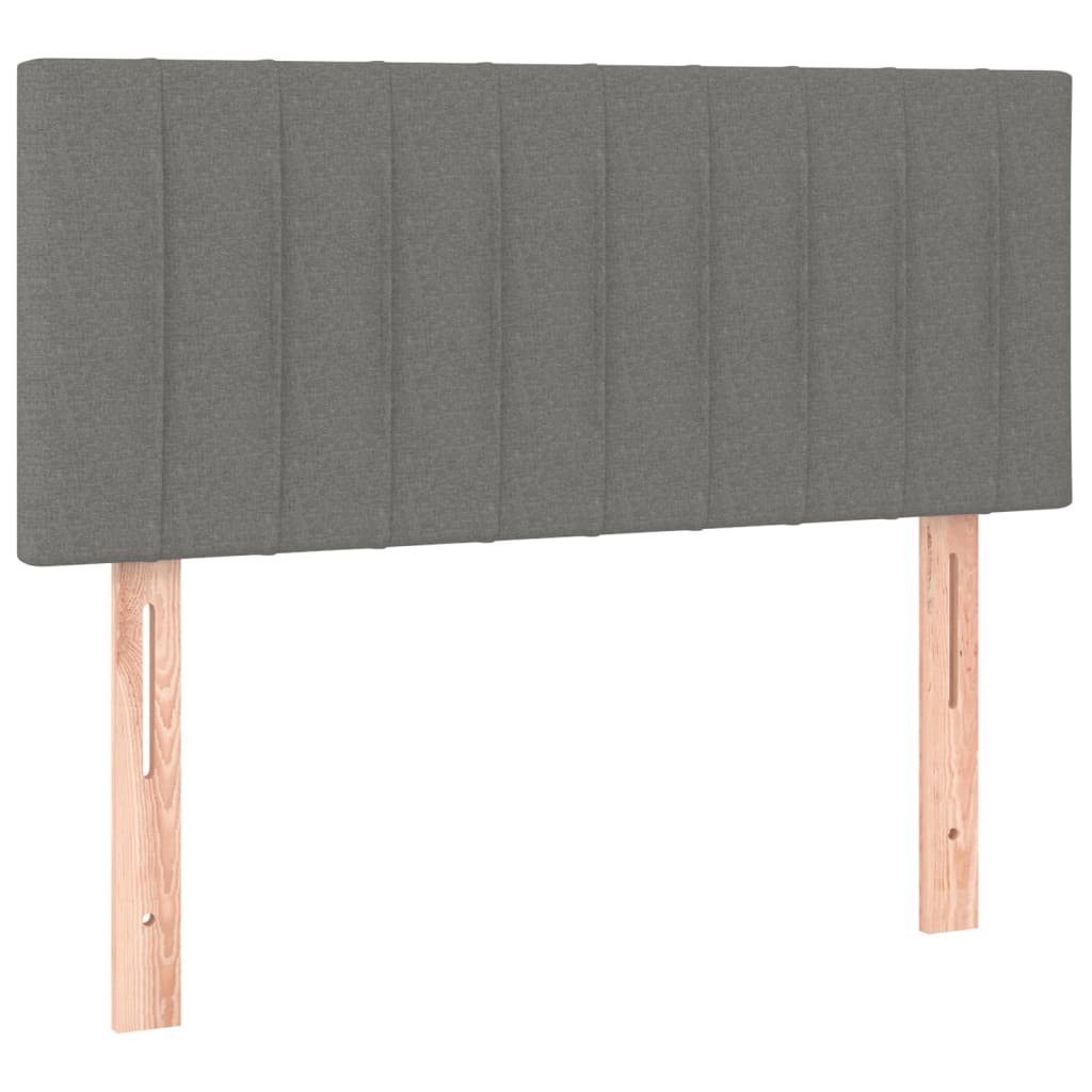 sötétszürke szövet LED-es fejtámla 80 x 5 x 78/88 cm