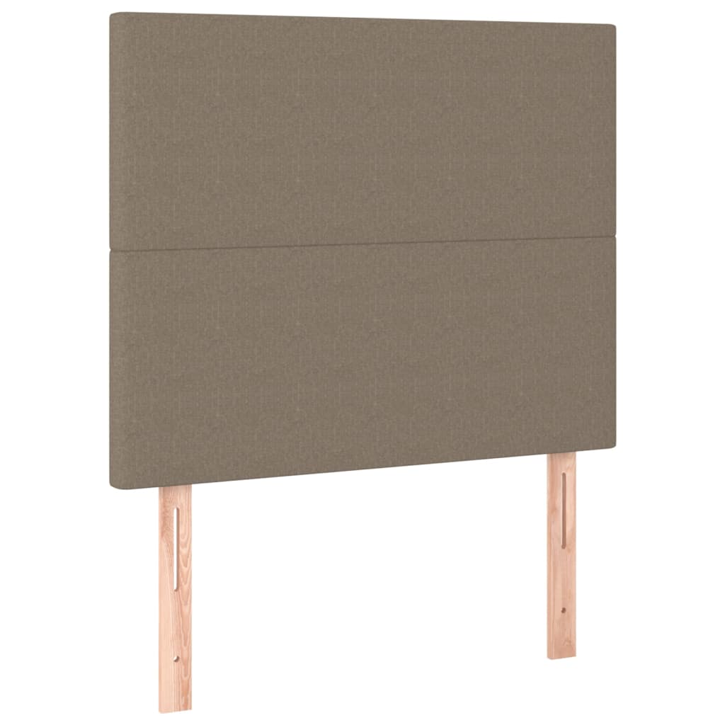 tópszínű szövet LED-es fejtámla 90x5x118/128 cm