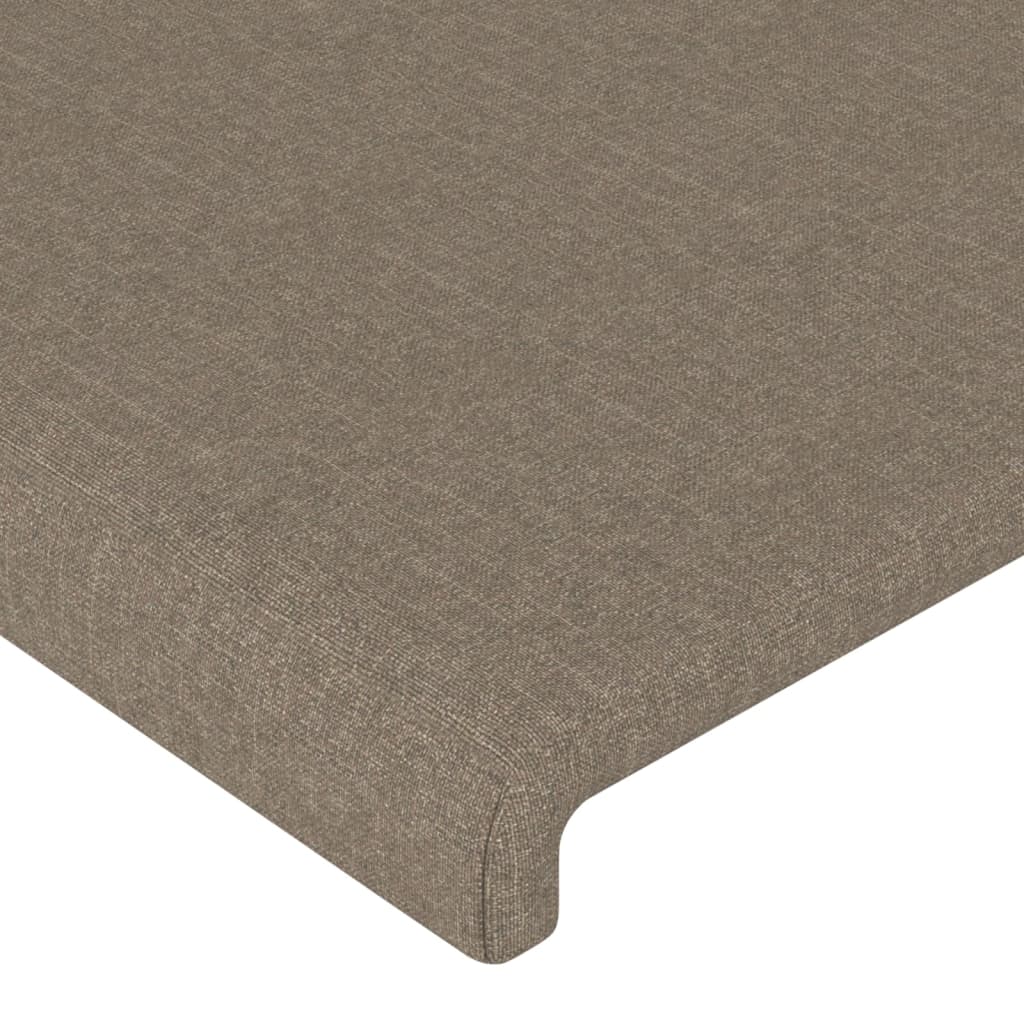 tópszínű szövet LED-es fejtámla 100x5x118/128 cm