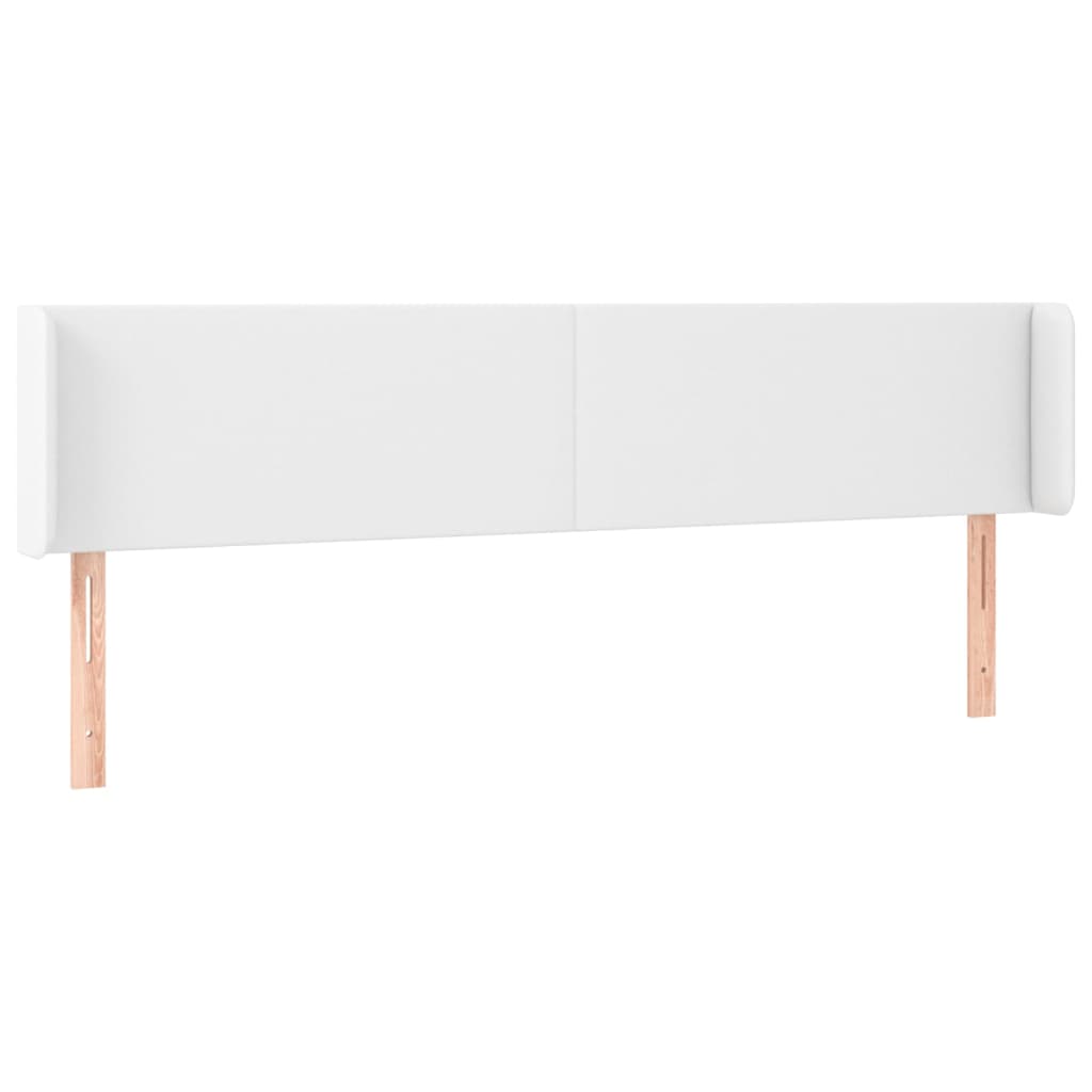 fehér műbőr LED-es fejtámla 163x16x78/88 cm