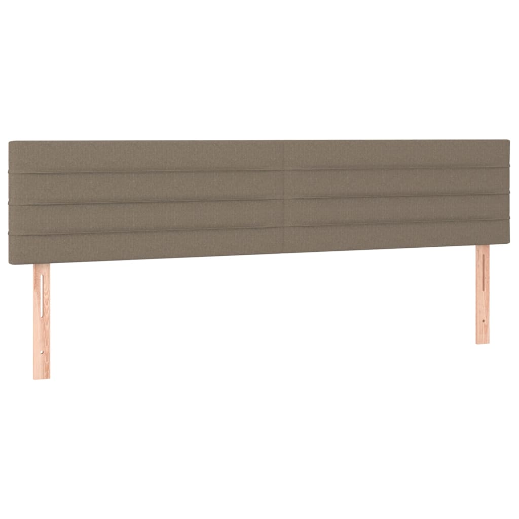 tópszínű szövet rugós ágy matraccal 200 x 200 cm
