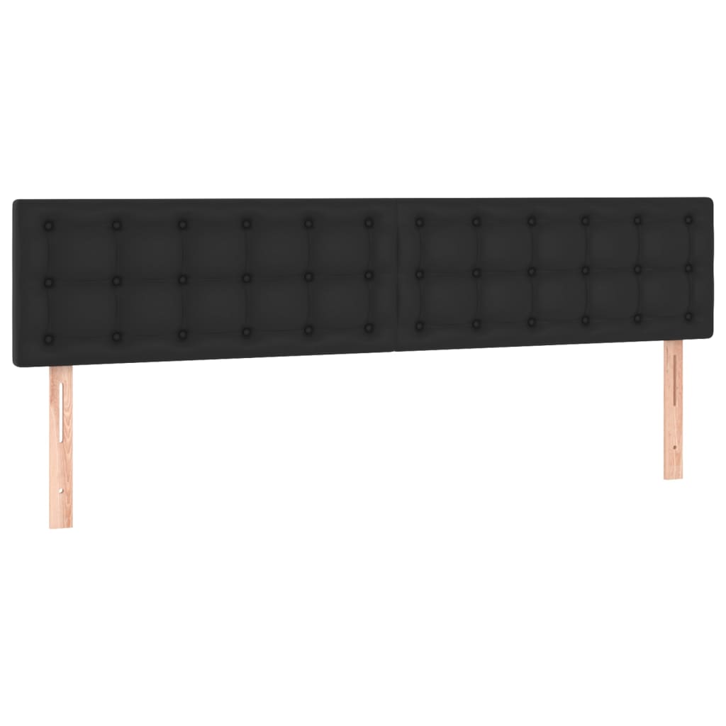 fehér műbőr rugós ágy matraccal 200 x 200 cm