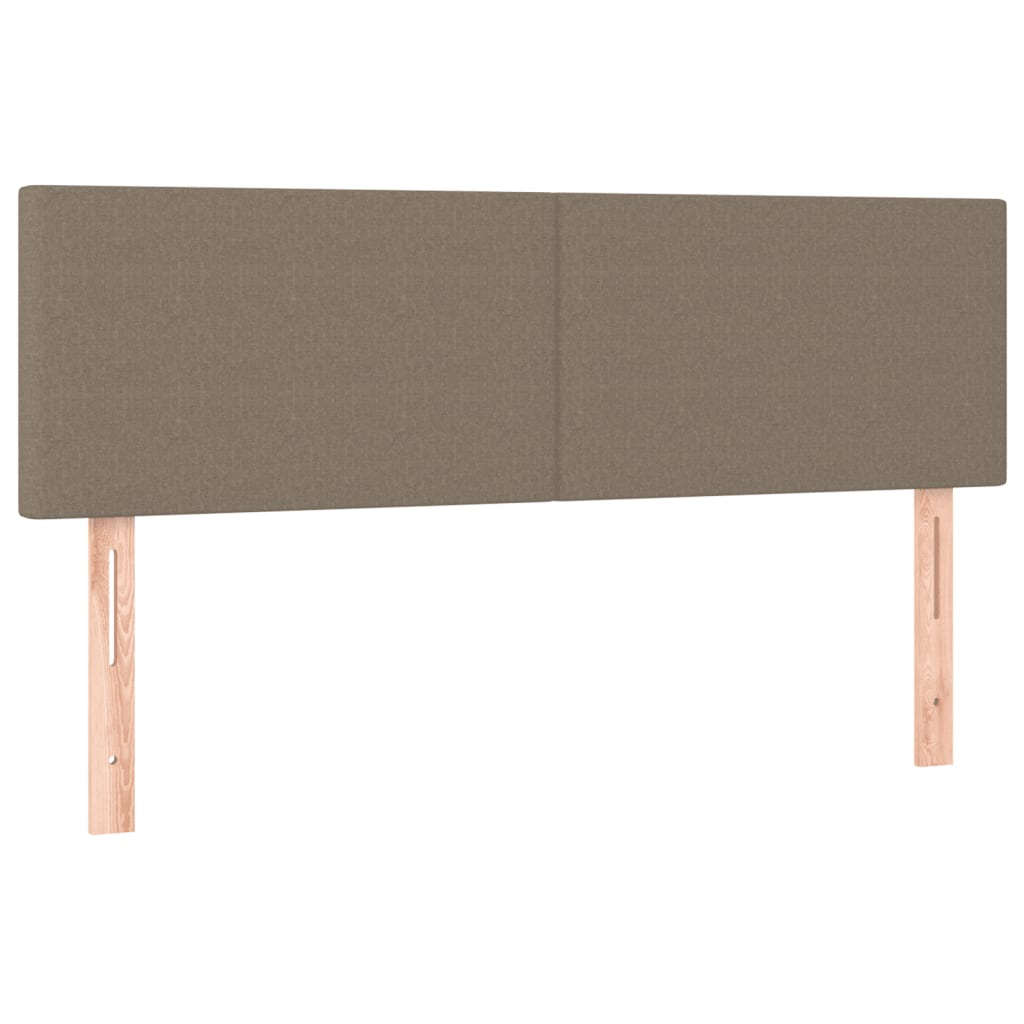 tópszínű szövet rugós és LED-es ágy matraccal 140x190cm