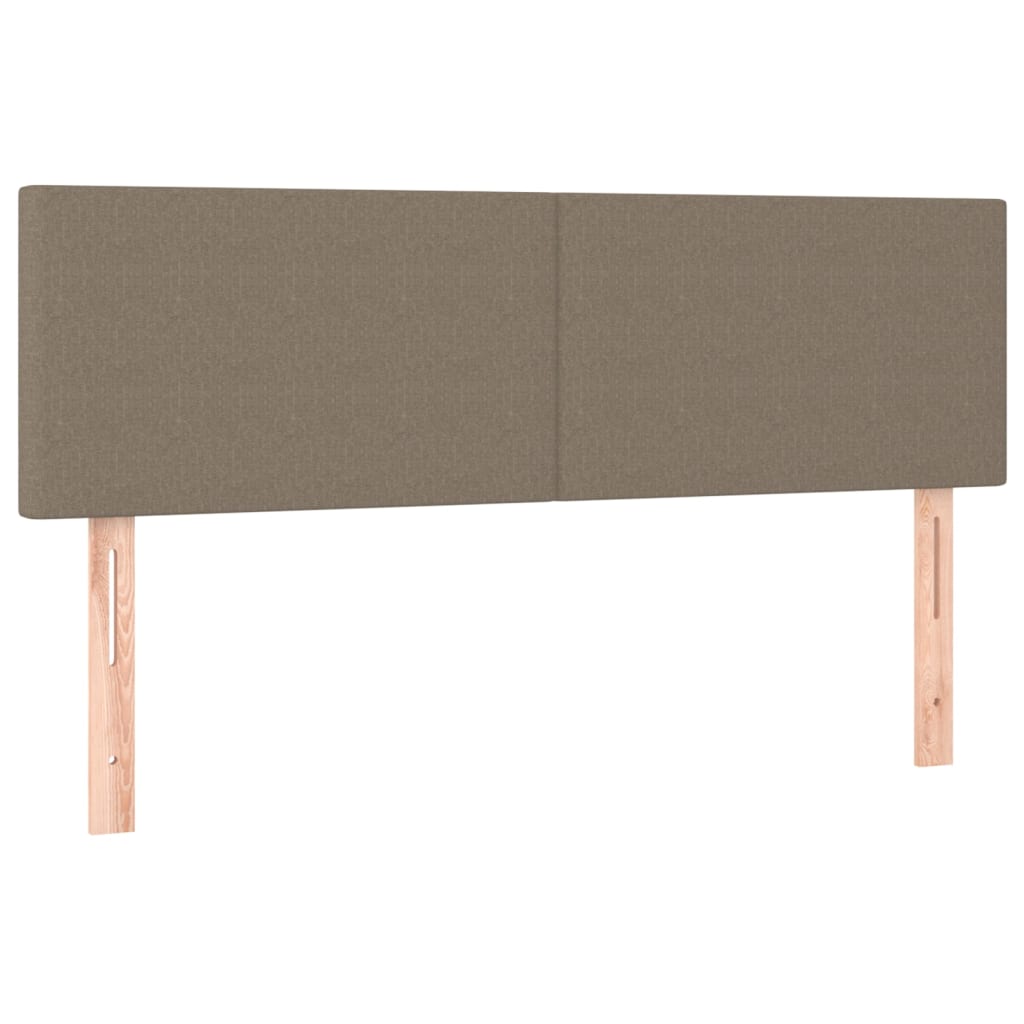 tópszínű szövet rugós és LED-es ágy matraccal 140x190cm