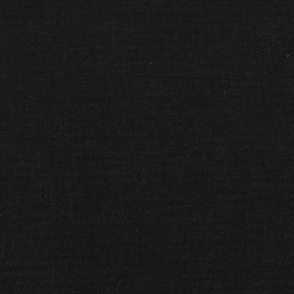 ágykeret matrac nélkül fekete 90x200 cm szövet