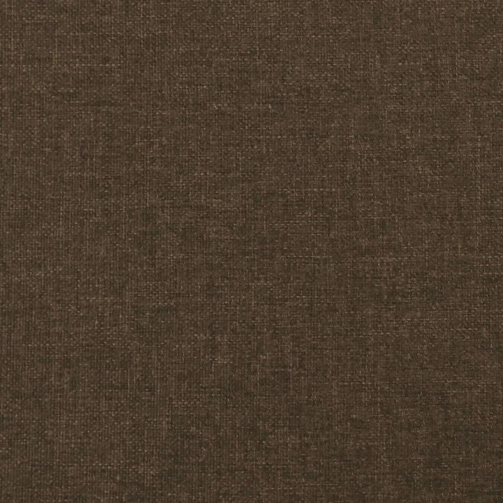 sötétbarna szövet ágykeret matrac nélkül 200 x 200 cm