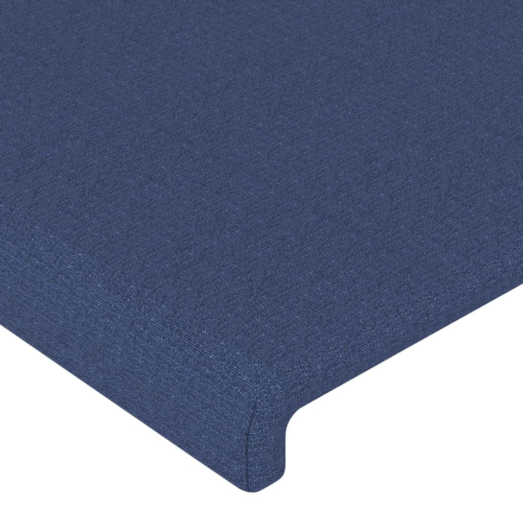 kék szövet ágykeret matrac nélkül 140 x 190 cm
