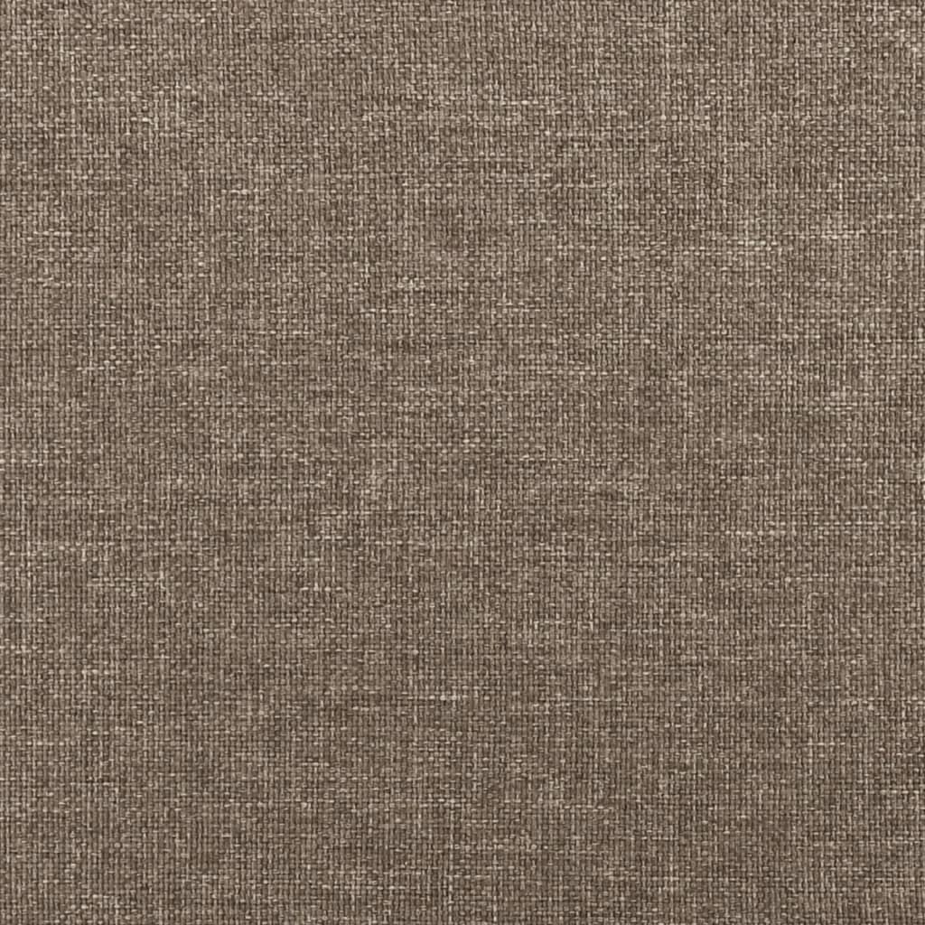 tópszínű szövet ágykeret fejtámlával 80x200 cm