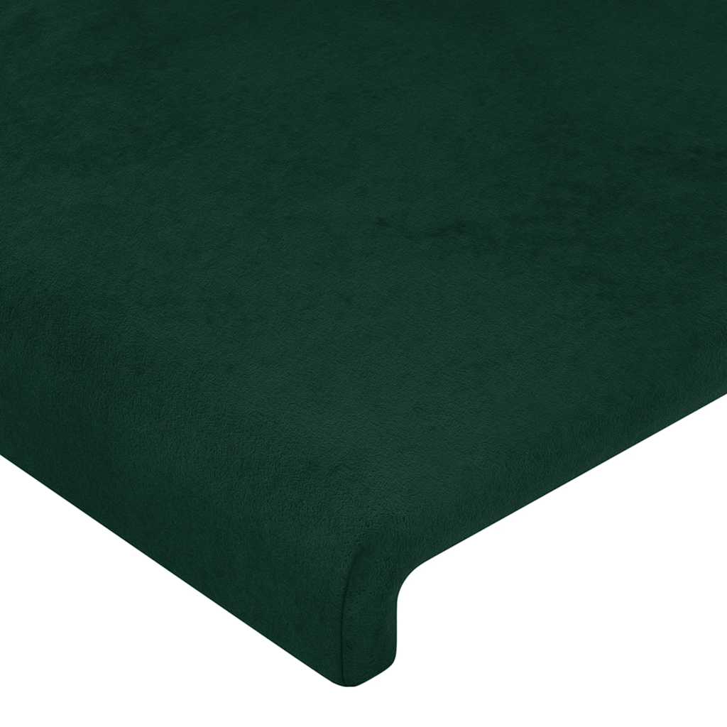 sötétzöld bársony ágykeret matrac nélkül 120 x 200 cm