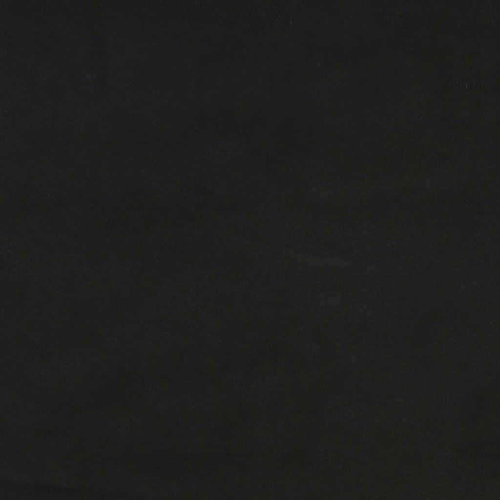fekete bársony ágykeret matrac nélkül 100x200 cm