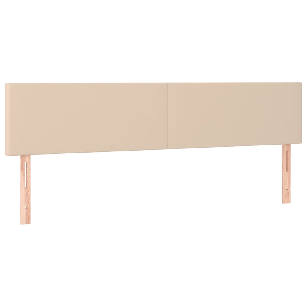 cappuccino színű műbőr rugós ágy matraccal 200 x 200 cm