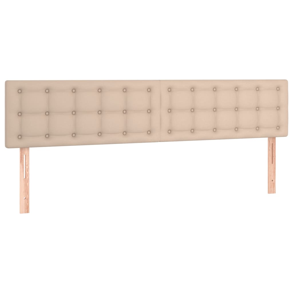 cappuccino színű műbőr rugós ágy matraccal 180 x 200 cm