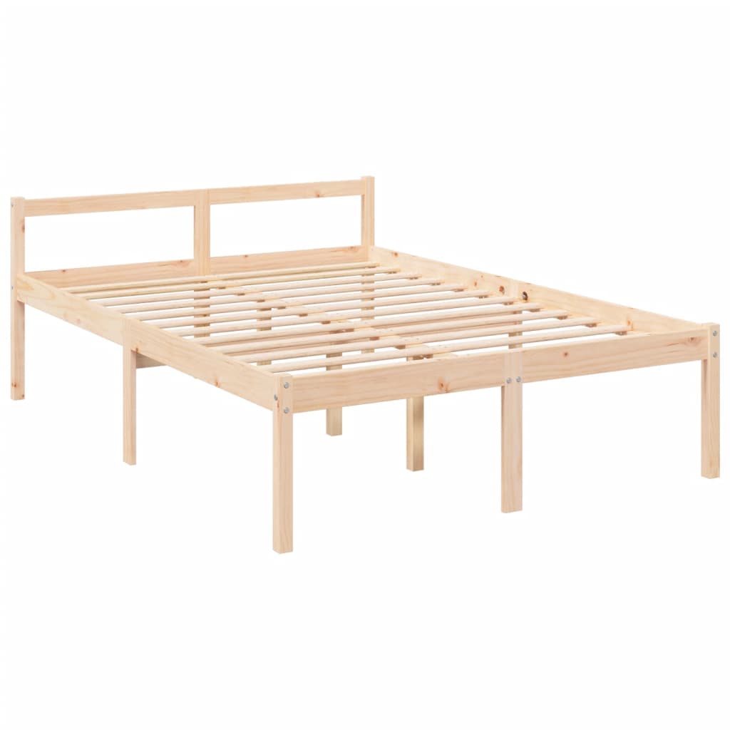 tömör fa ágy időseknek fejtámlával 120x200 cm