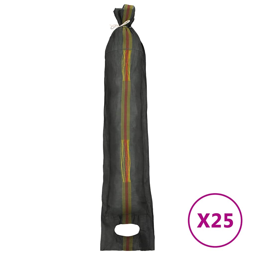 25 db sötétzöld HDPE homokzsák 103 x 25 cm