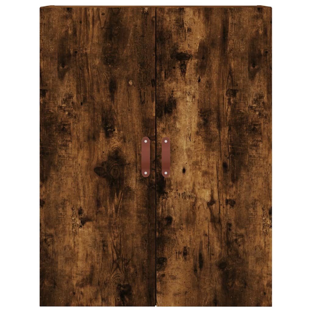 füstös tölgy színű szerelt fa magasszekrény 69,5 x 34 x 180 cm