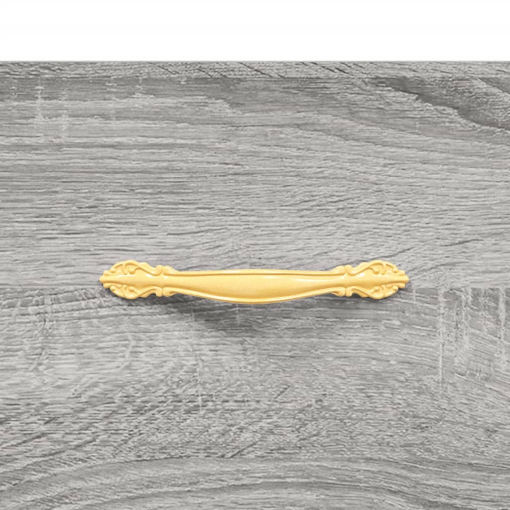 szürke sonoma szerelt fa magasszekrény 69,5 x 34 x 180 cm