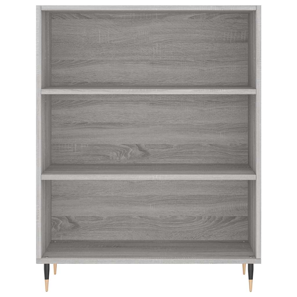 szürke sonoma szerelt fa magasszekrény 69,5 x 34 x 180 cm