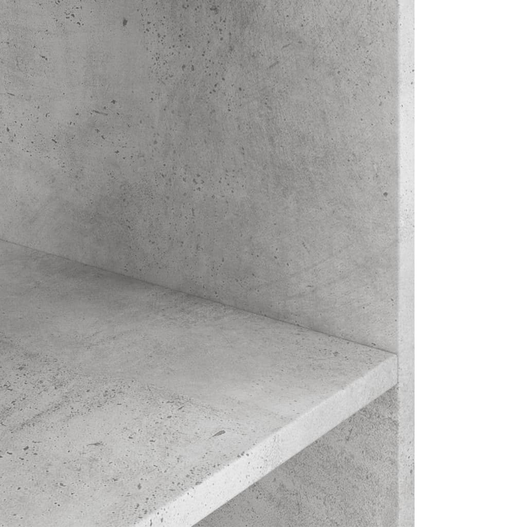 betonszürke akváriumállvány 60 x 30 x 60 cm rétegelt fából