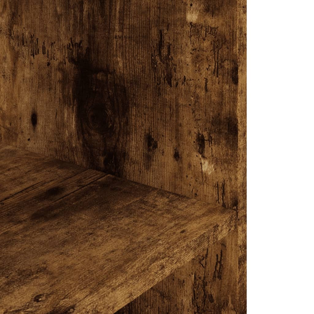 füstölt tölgyfa akváriumállvány 60 x 30 x 60 cm rétegelt fából