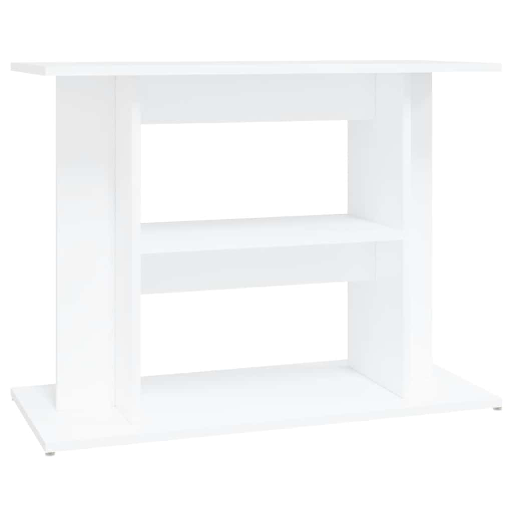 fehér szerelt fa akváriumi állvány 80x35x60 cm