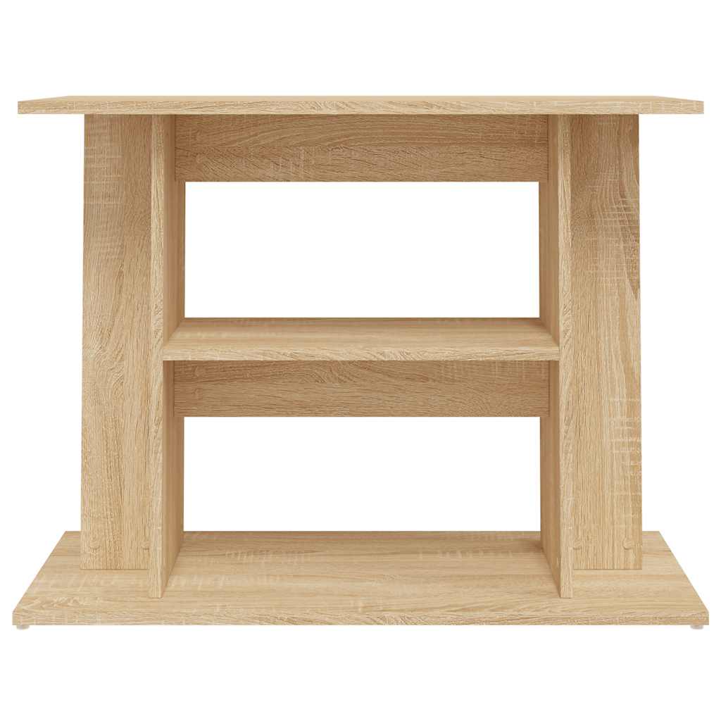 sonoma tölgy színű szerelt fa akváriumi állvány 80x35x60 cm