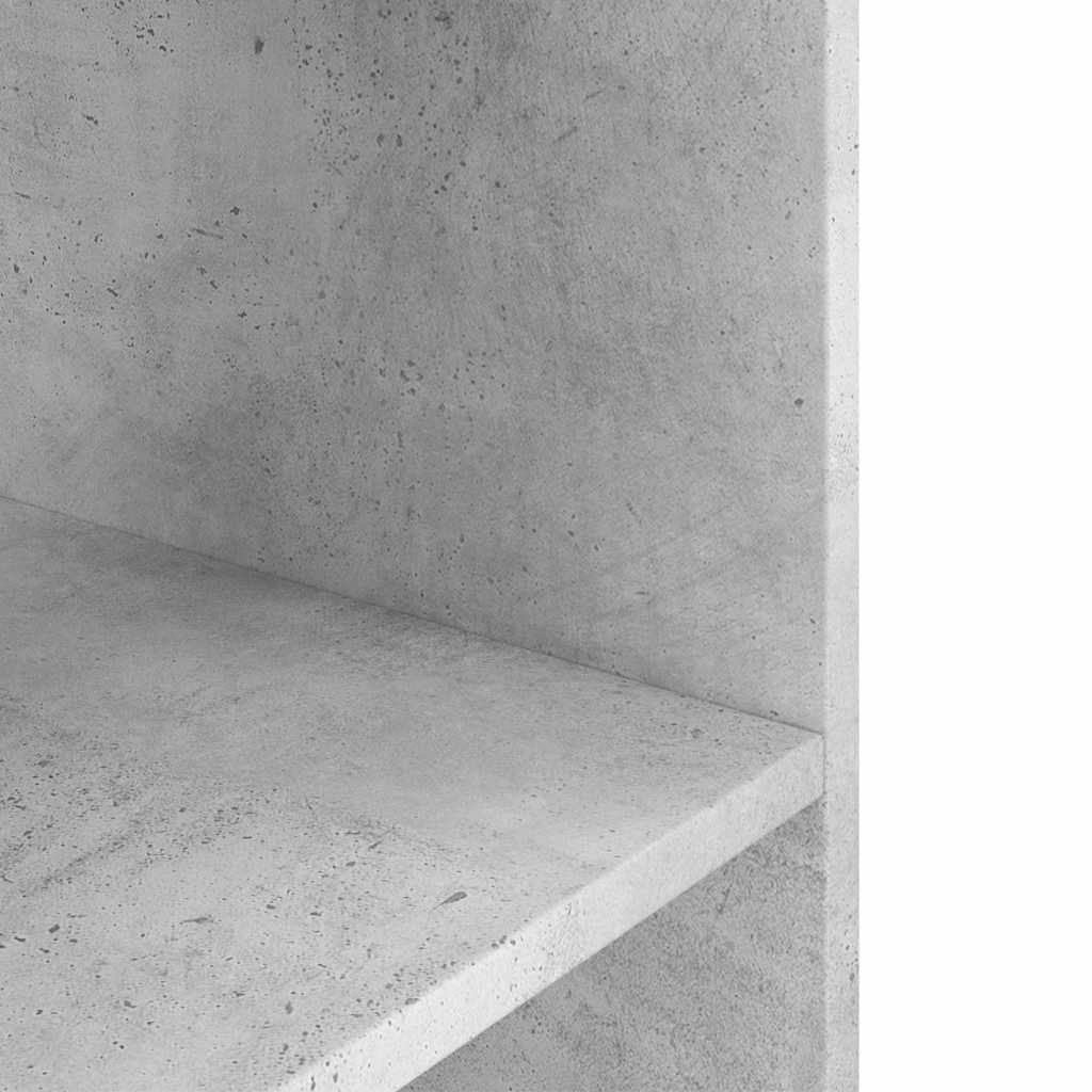 betonszürke akváriumállvány 80 x 35 x 60 cm rétegelt fából