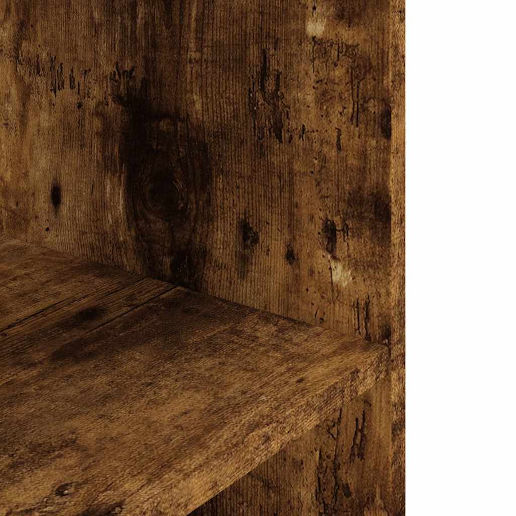 füstölt tölgyfa akváriumállvány 80 x 35 x 60 cm rétegelt fából