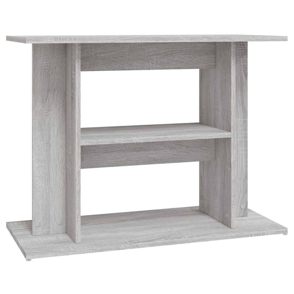 szürke sonoma akváriumállvány 80 x 35 x 60 cm rétegelt fából