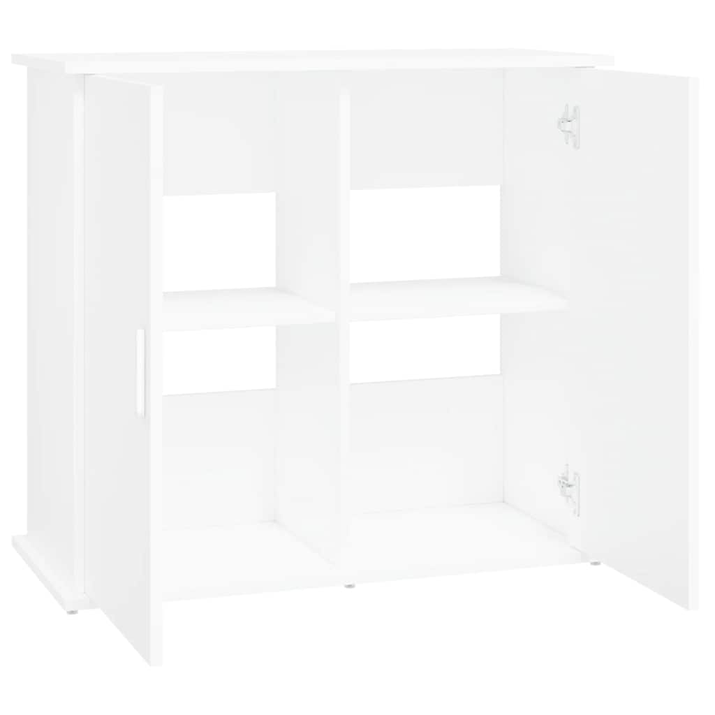 fehér szerelt fa akváriumi állvány 81x36x73 cm
