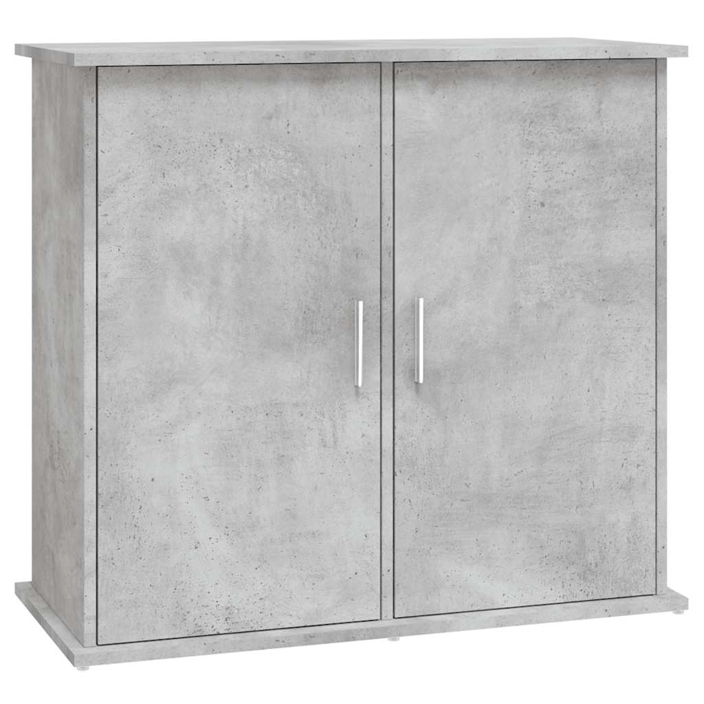betonszürke akváriumállvány 81 x 36 x 73 cm rétegelt fából