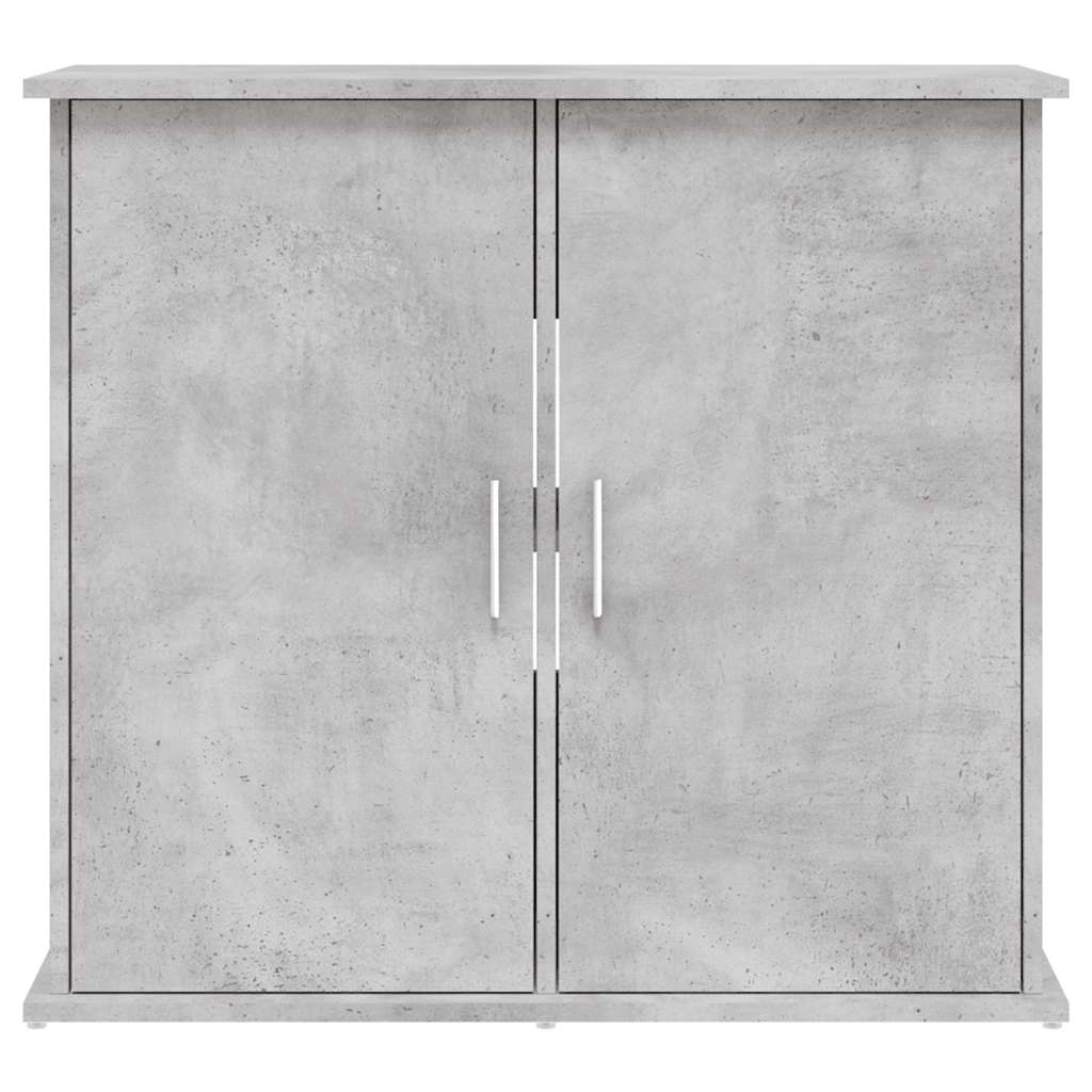 betonszürke akváriumállvány 81 x 36 x 73 cm rétegelt fából
