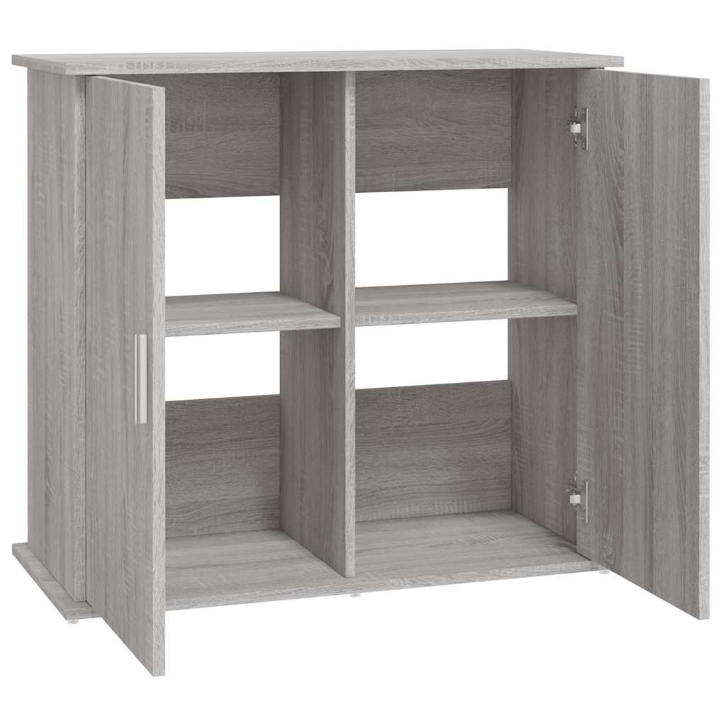 szürke sonoma szerelt fa akváriumi állvány 81x36x73 cm