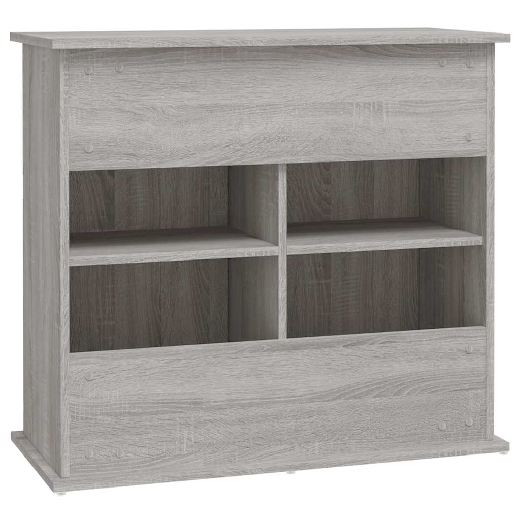 szürke sonoma szerelt fa akváriumi állvány 81x36x73 cm