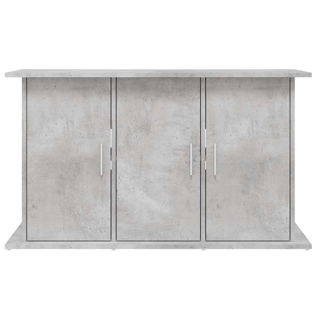 betonszürke akváriumállvány 101 x 41 x 58 cm rétegelt fából