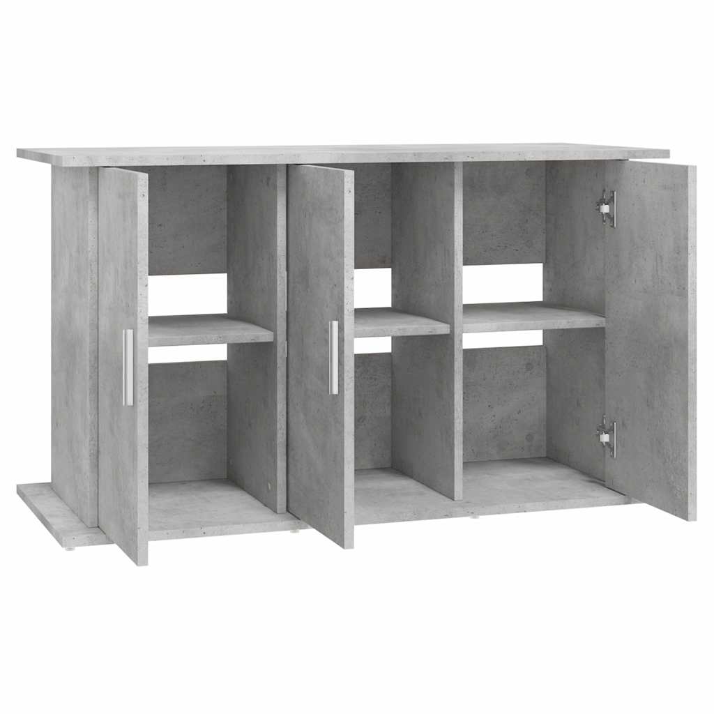 betonszürke akváriumállvány 101 x 41 x 58 cm rétegelt fából