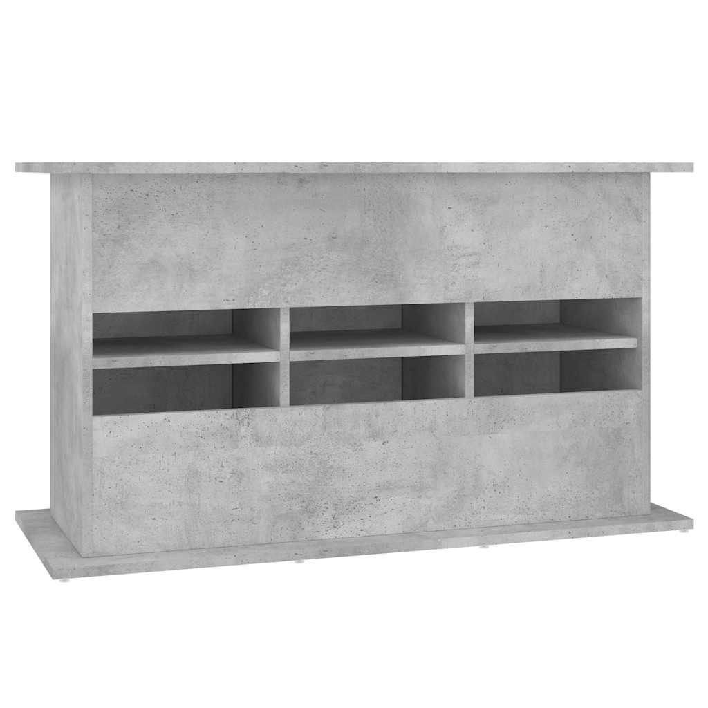 betonszürke akváriumállvány 101 x 41 x 58 cm rétegelt fából
