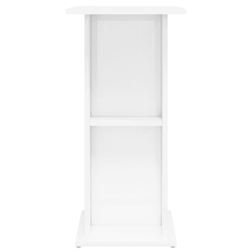 magasfényű fehér szerelt fa akváriumi állvány 60,5x36x72,5 cm