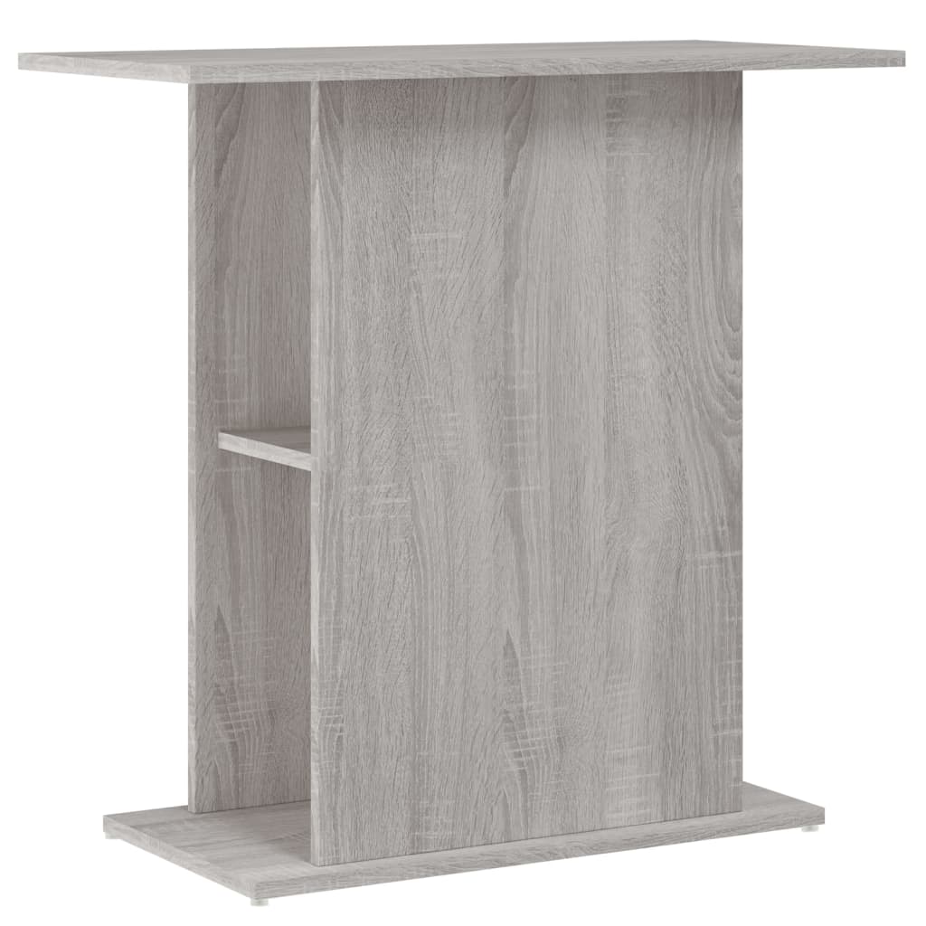 szürke sonoma szerelt fa akváriumi állvány 75x36x72,5 cm