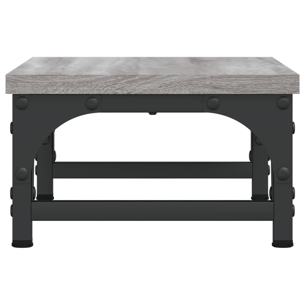 szürke sonoma színű szerelt fa monitorállvány 37 x 23 x 14 cm