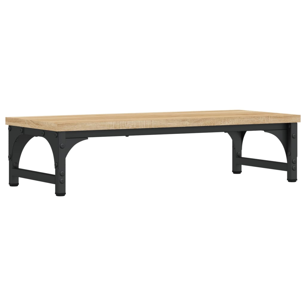 sonoma tölgy színű szerelt fa monitorállvány 55 x 23 x 14 cm
