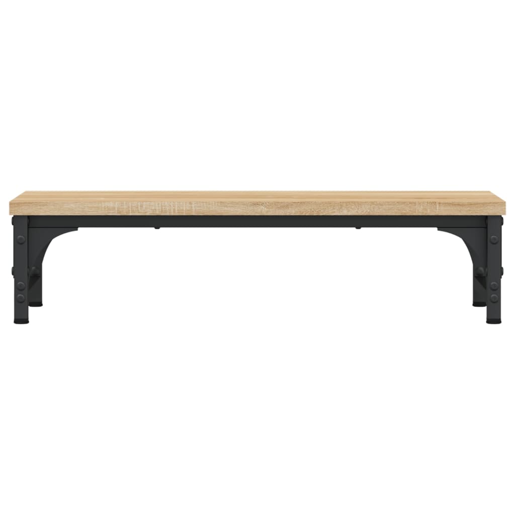 sonoma tölgy színű szerelt fa monitorállvány 55 x 23 x 14 cm